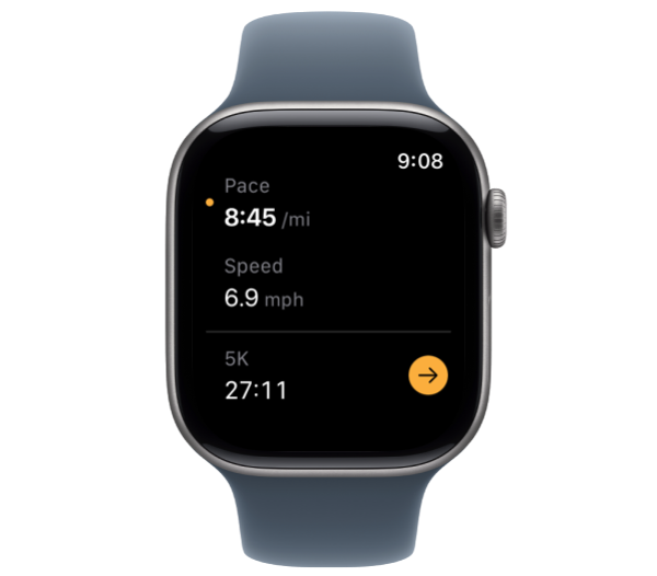 Pace on Apple Watch